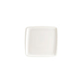 Bonna China Moove 8.5" x 8"  Square Warm White Porcelain Plate (Set of 2)